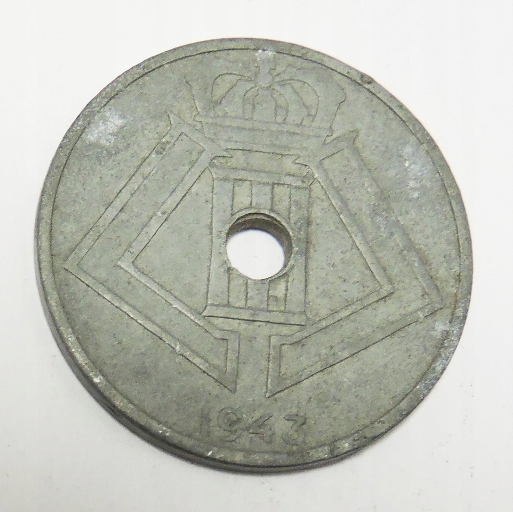 BELGIA 25 centymów 1943