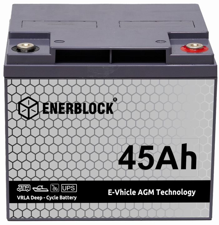

Akumulator Agm Wzmocniony 12V 45AH Deep-cycle