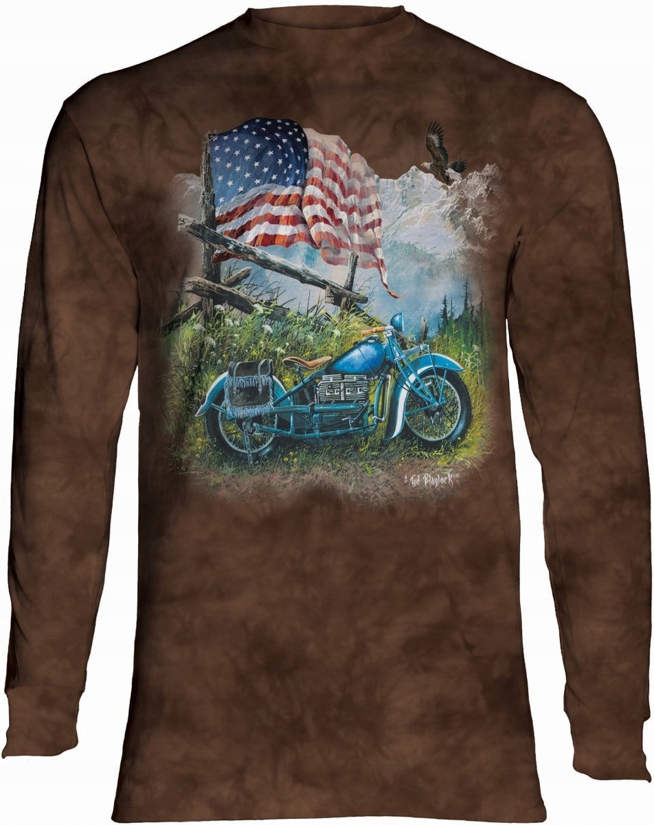 Biker Americana Triko s dlouhým rukávem The Mountain S