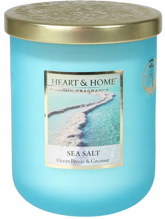 Velká Svíčka Heart & Home Sea Salt Ocean Breeze & Coconut Sójová Svíčka