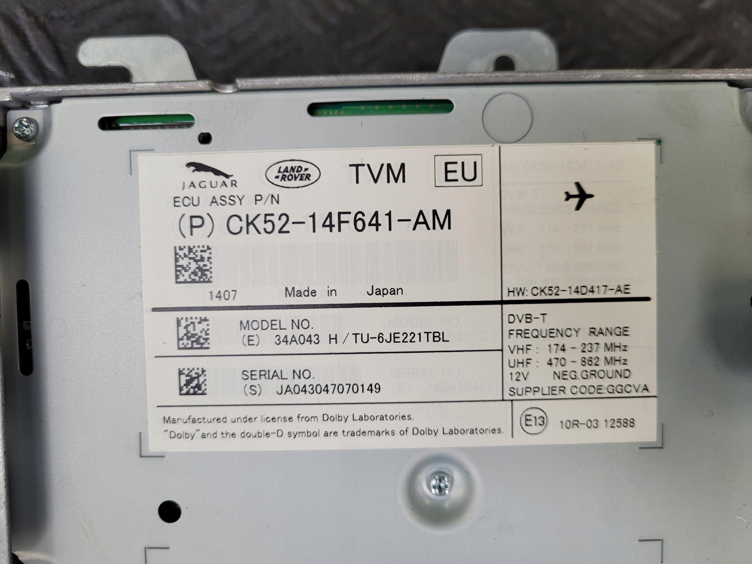 module control unit CK52-14F641-AM RANGE ROVER VOGUE L405 3.0 D
