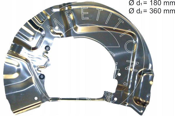 OSŁONA TARCZY HAM.PRZEDNIA PRAWA ALU AIC Producent części AIC