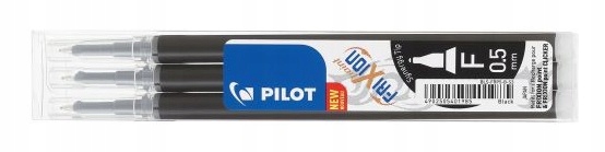 

Wkłady Pilot Frixion Wymazywalne 0,5 Czarne 3szt