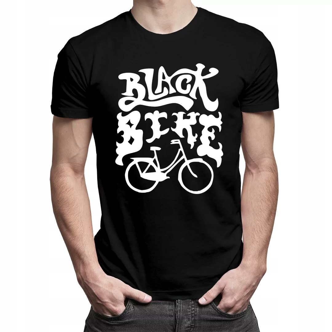 

Black Bike - koszulka z nadrukiem dla rowerzysty