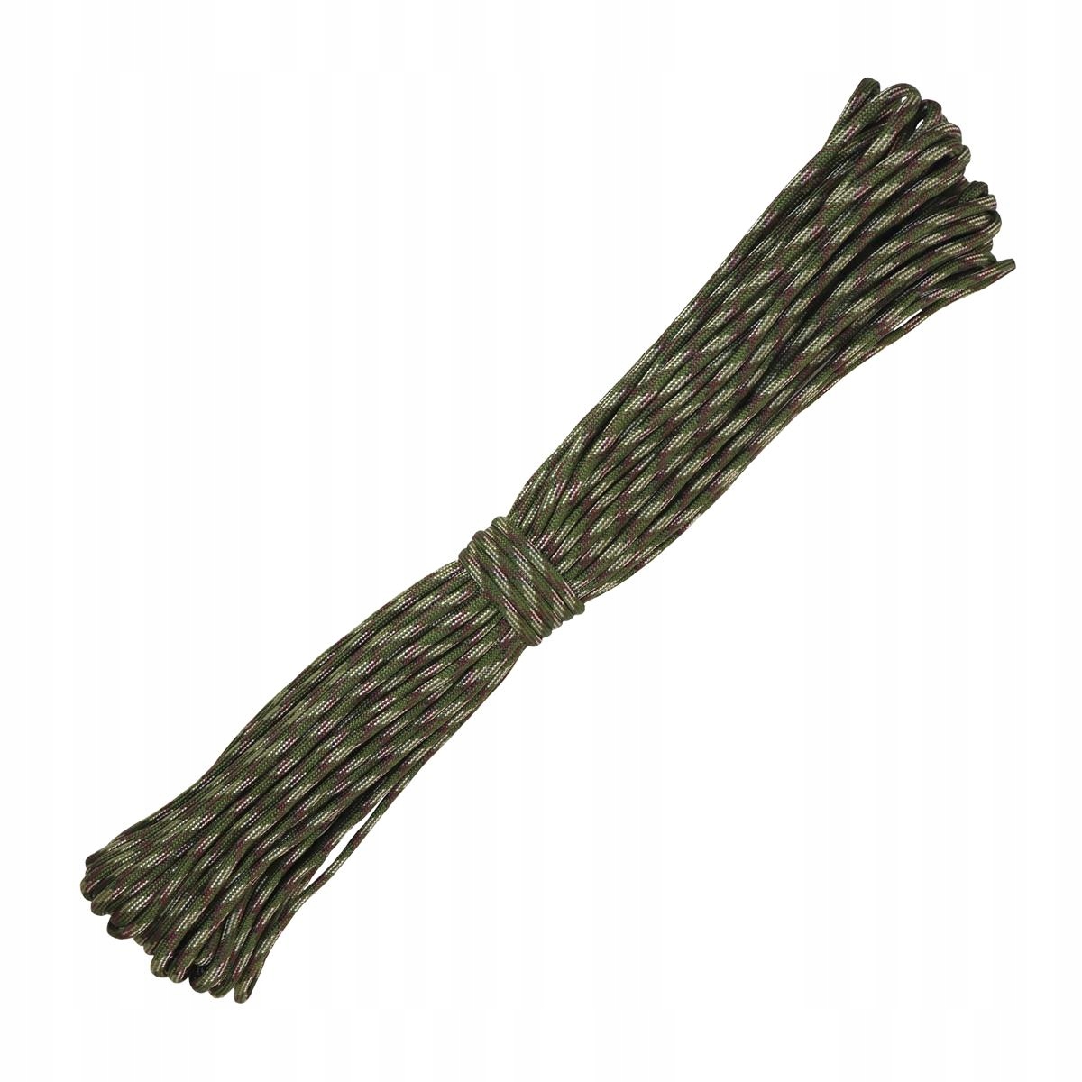 Linka Paracord 3,5 mm 31 m Camo Woodland Lina Survival Bushcraft Edc 550