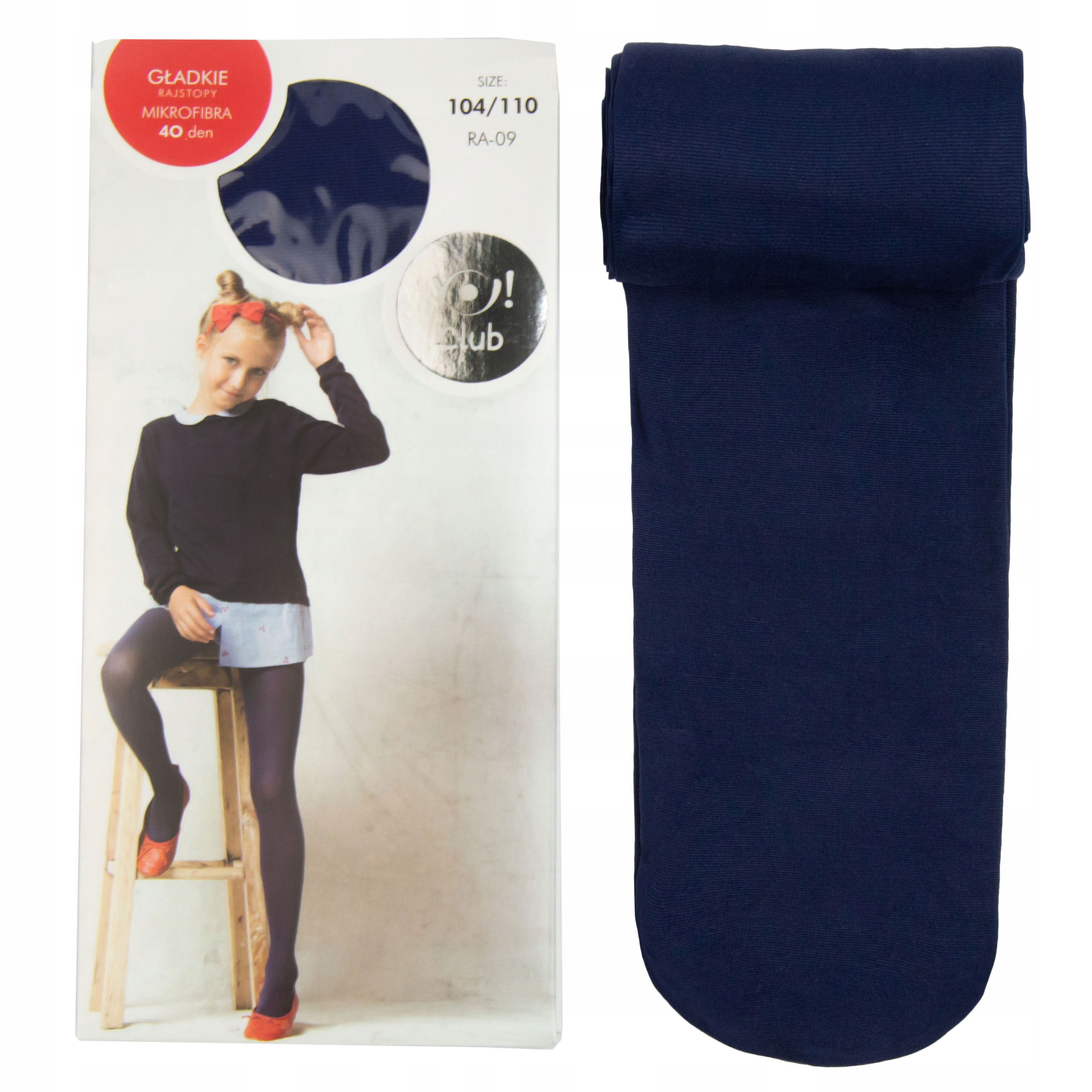 

Rajstopy 40 Den cienkie z mikrofibry Granatowe 158