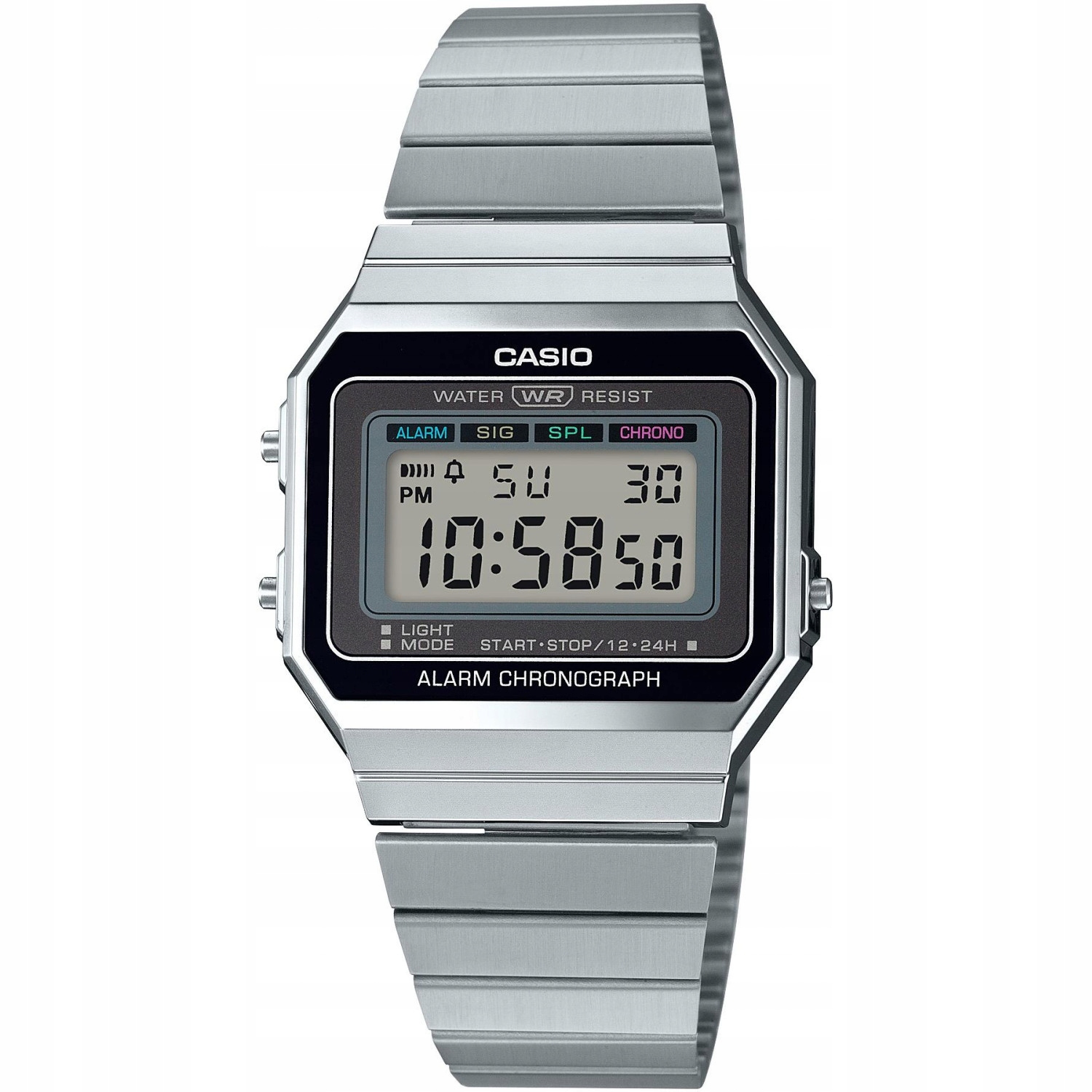 Hodinky Casio Vintage A700WE-1AEF stříbrný náramek