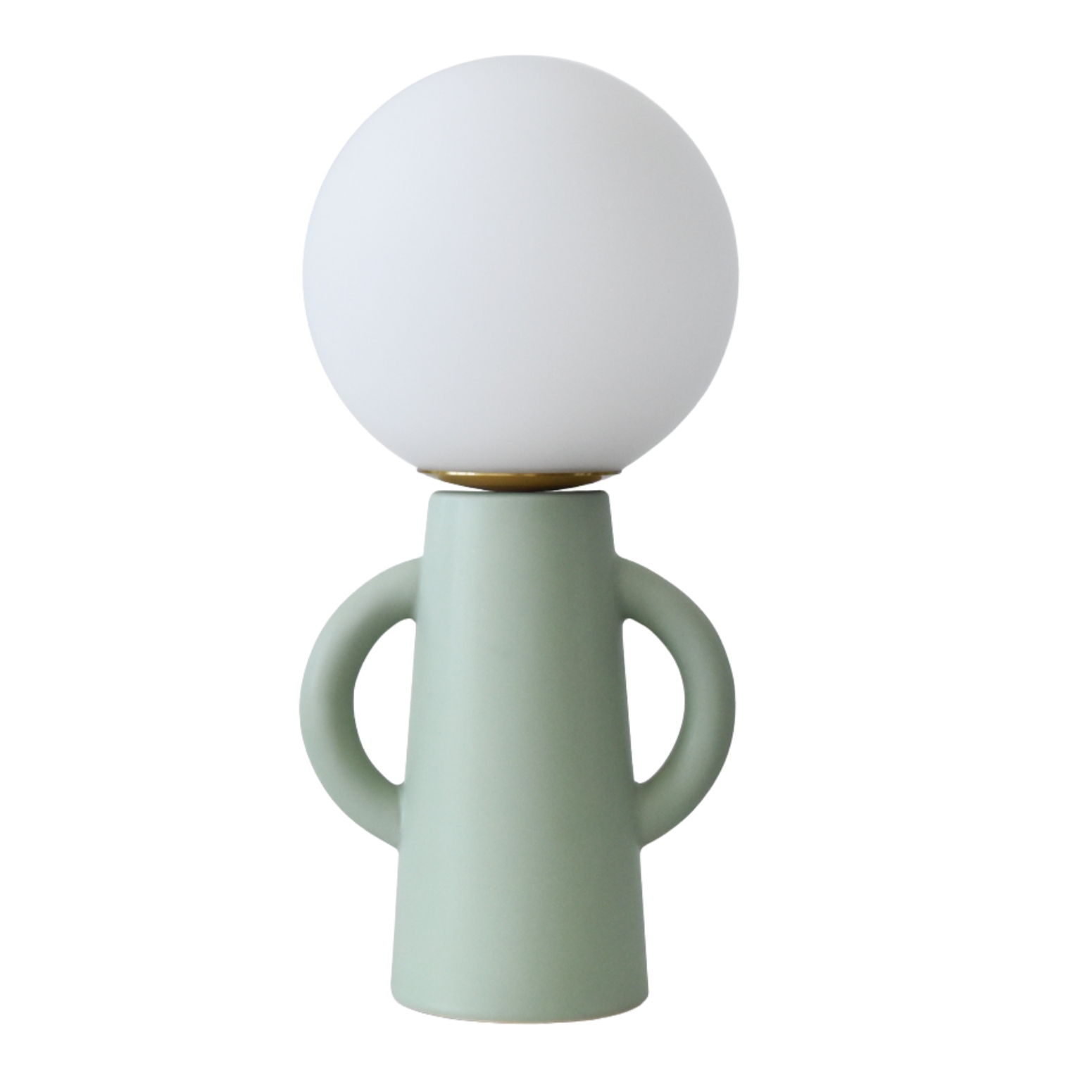 Stolová lampa zelená do detskej izby, keramická, Paul