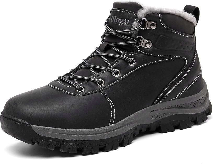 Pánské Zimní Trekové Boty Černé Zateplené, Voděodolné, Velikost 44
