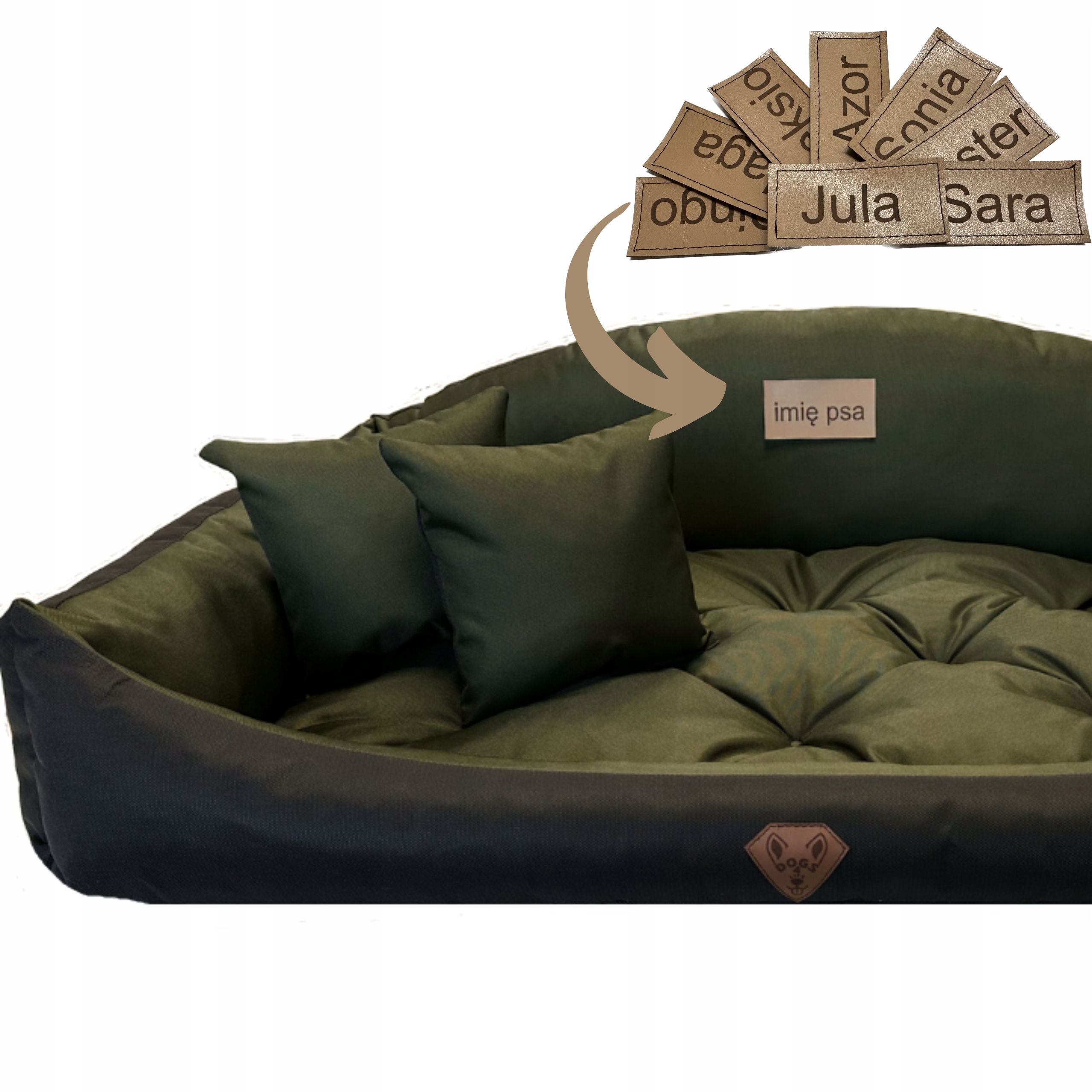 Legowisko kojec dla psa 100x75 Dogs4life personalizowane imię Twojego psa