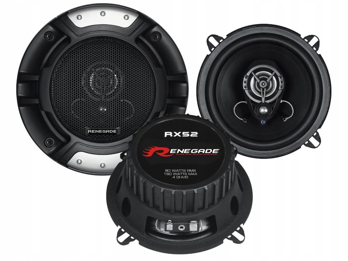 Renegade RX52 2pásmové reproduktory do auta 13 cm 130 mm s maskovacími prvky