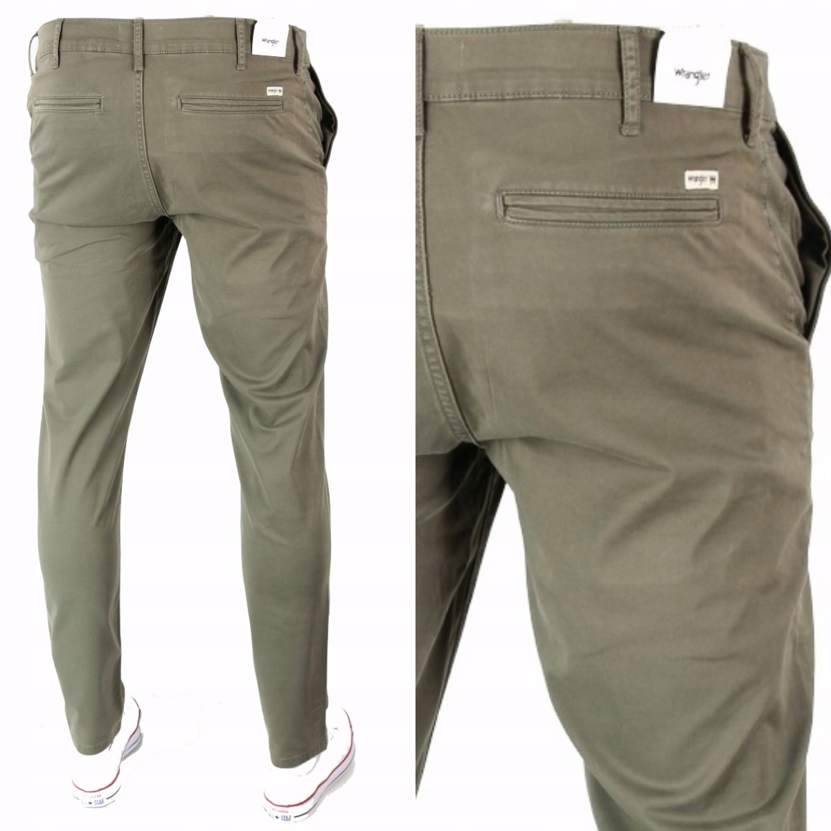 

Wrangler Slim Chino Jeansy Spodnie Slim _ W38 L34