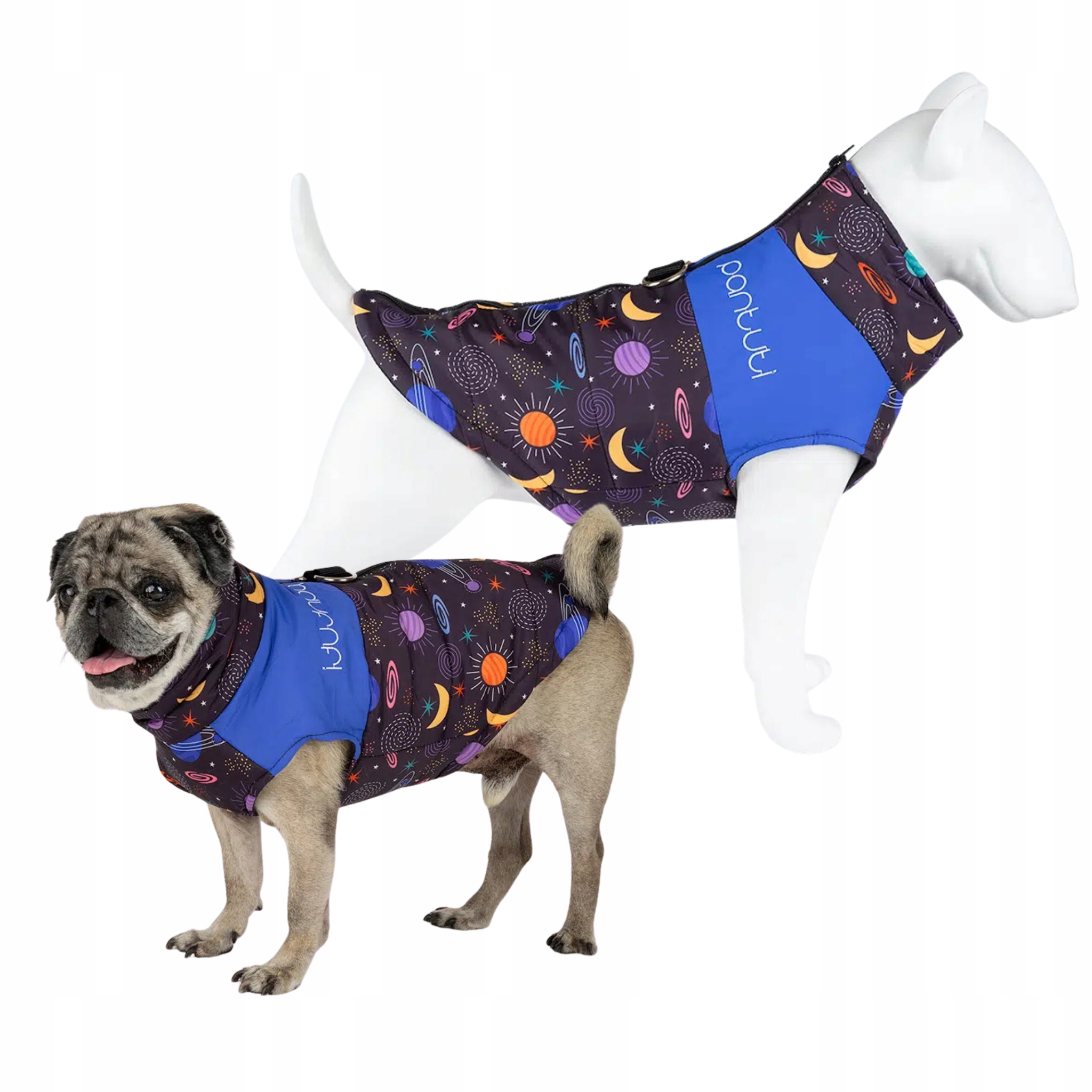 Levně Bunda pro psa zapínaná na zádech kosmos Zipper Space 5XL