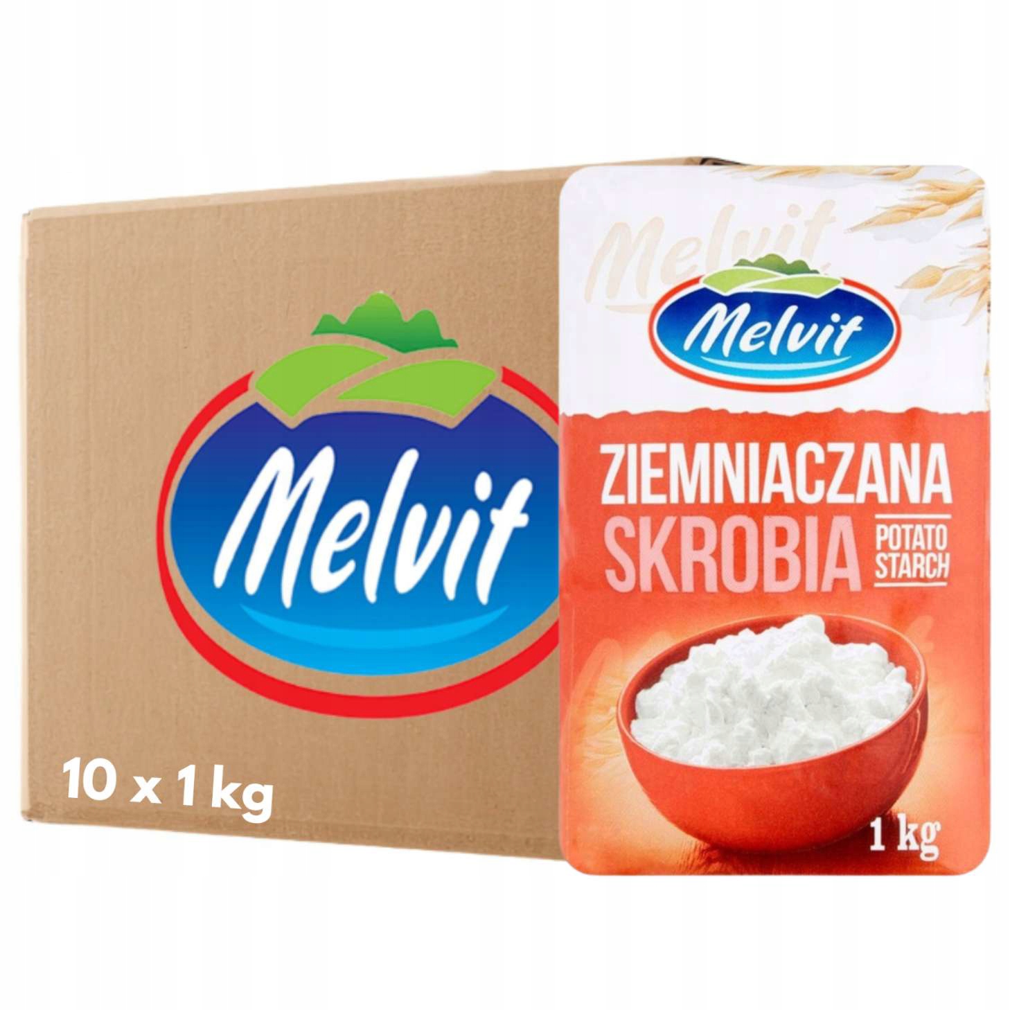 Levně Melvit Bramborový škrob 1 kg x 10 kusů