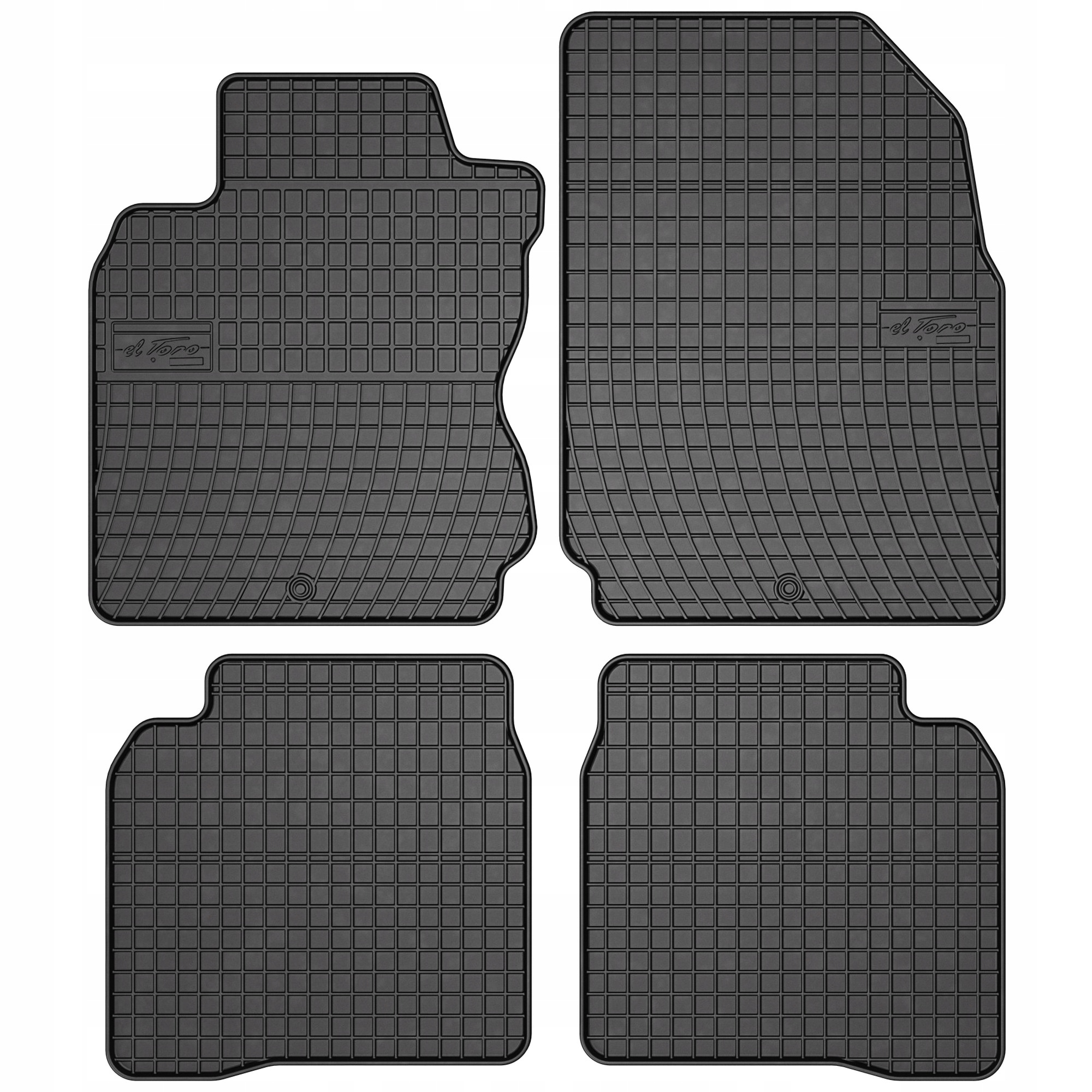Gumové koberce černé Nissan Note 2006-2012