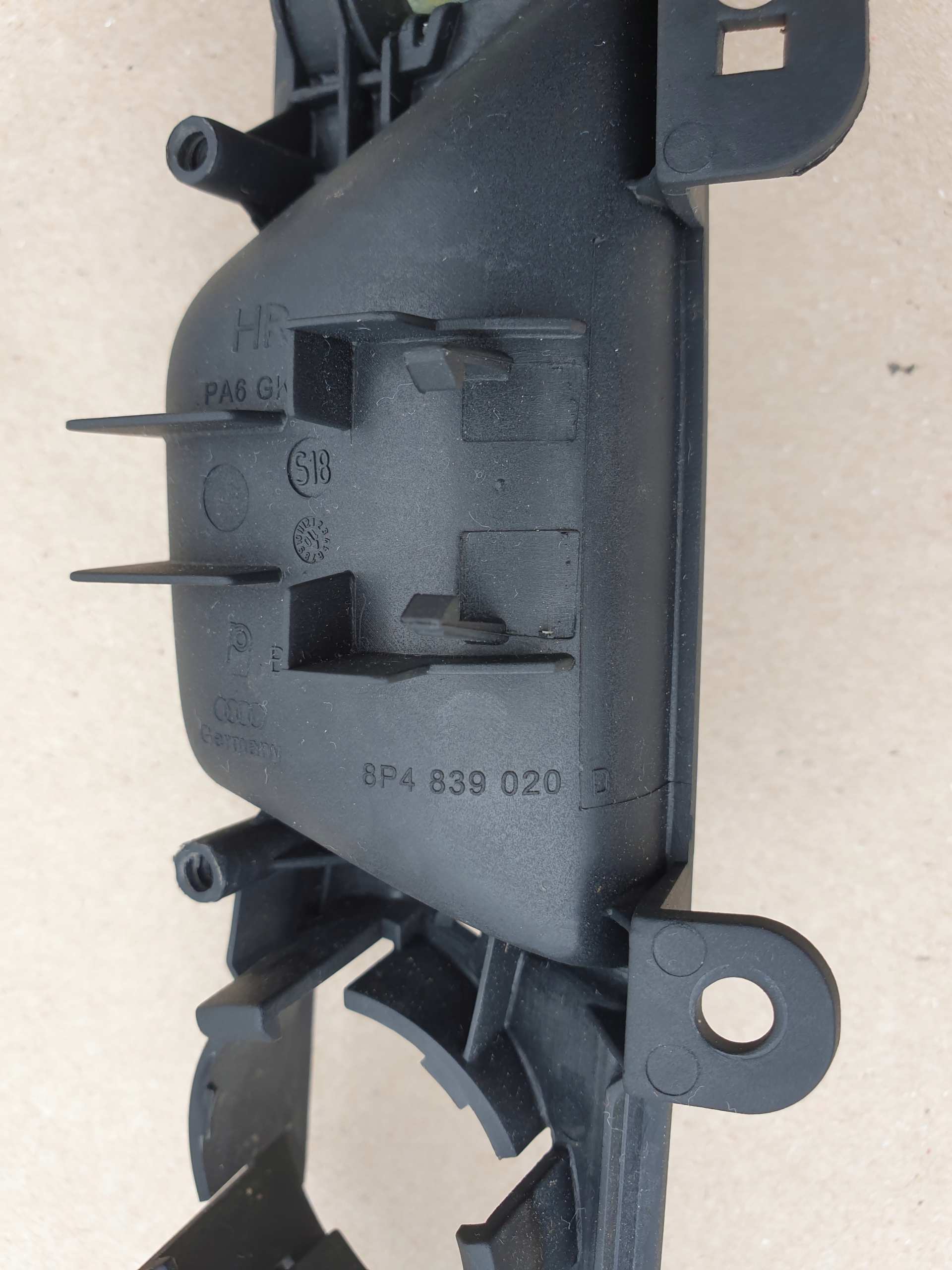 handle inner door right rear part rear AUDI A3 8P