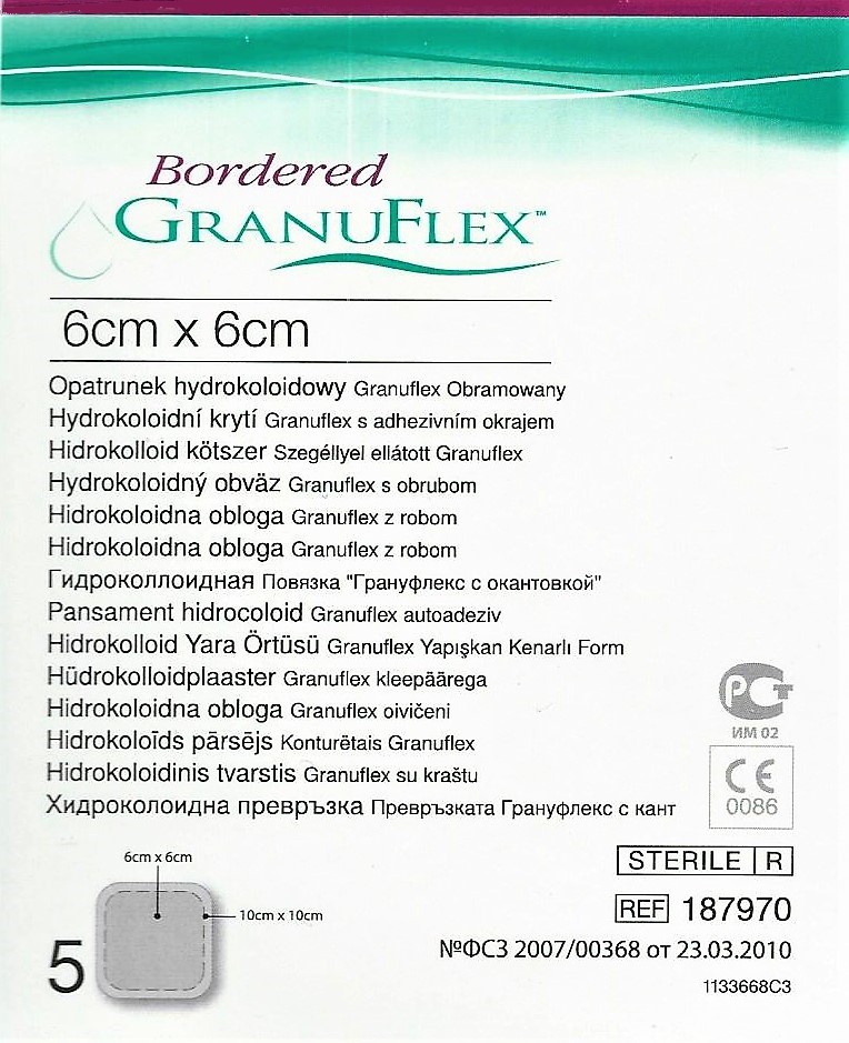 

ConvaTec Granuflex Bordered 6cm x 6cm 5szt.