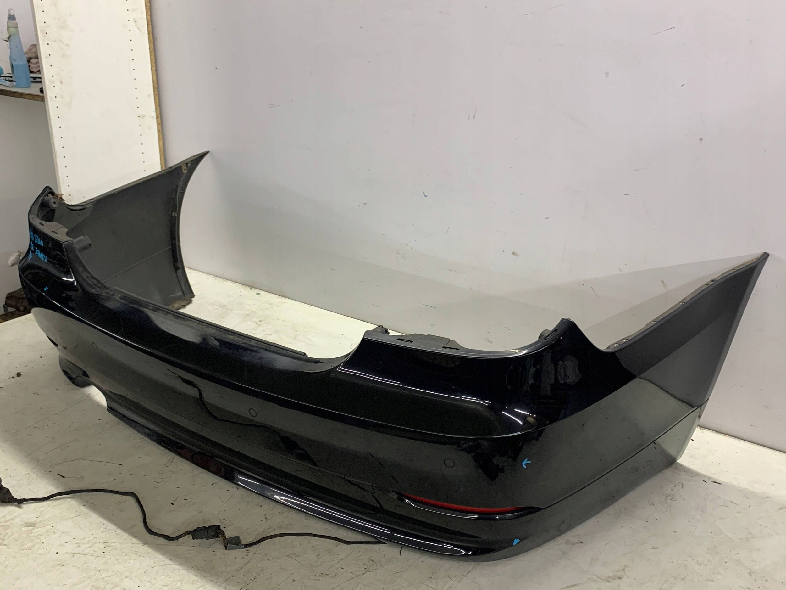 bumper rear part rear BMW E60 LIFT sedan (2003-2010) colour SCHWARZ 2