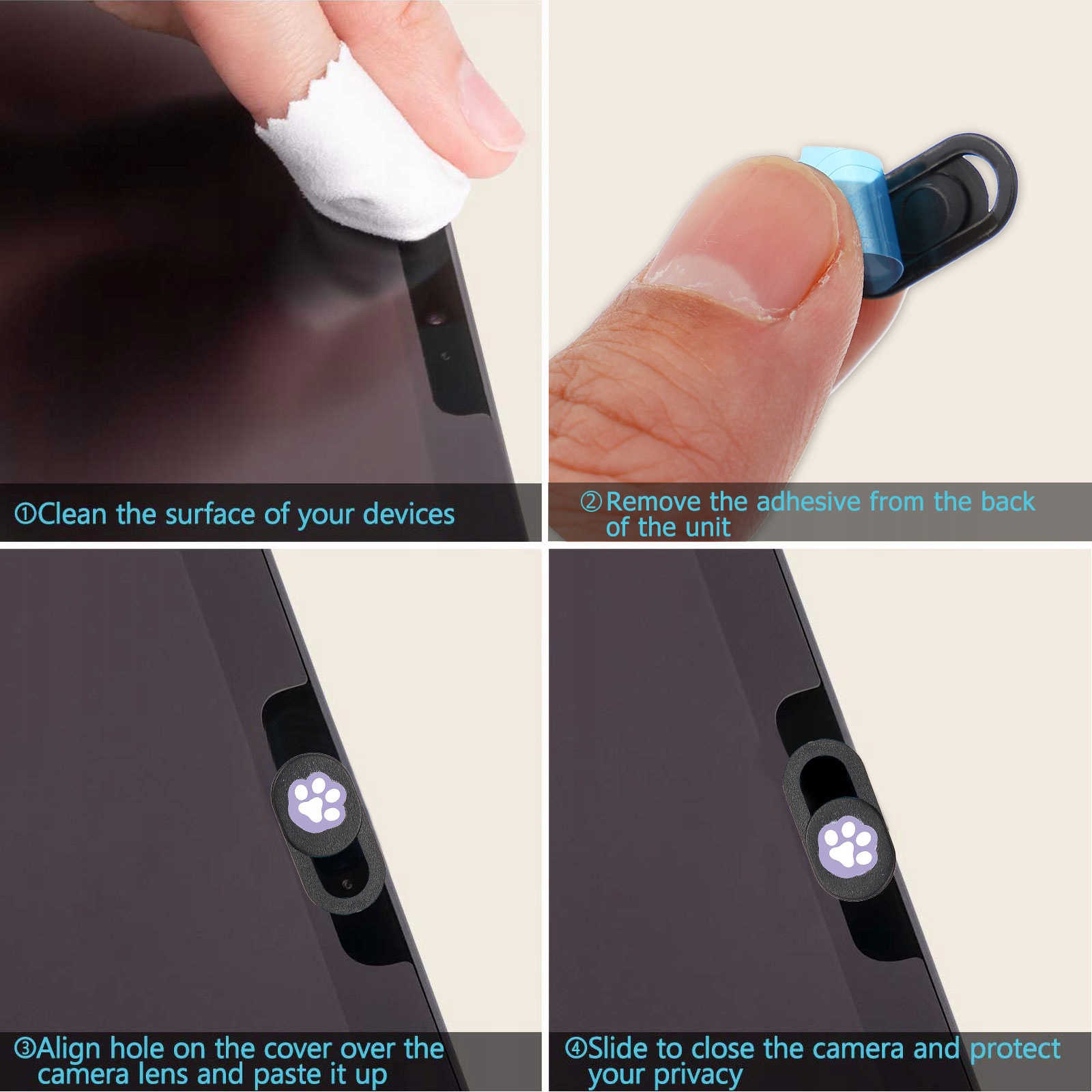 KAMERA TABLETU LAPTOP KAMERY INTERNETOWEJ SUWAKOWA POKRYWA Model 30267198