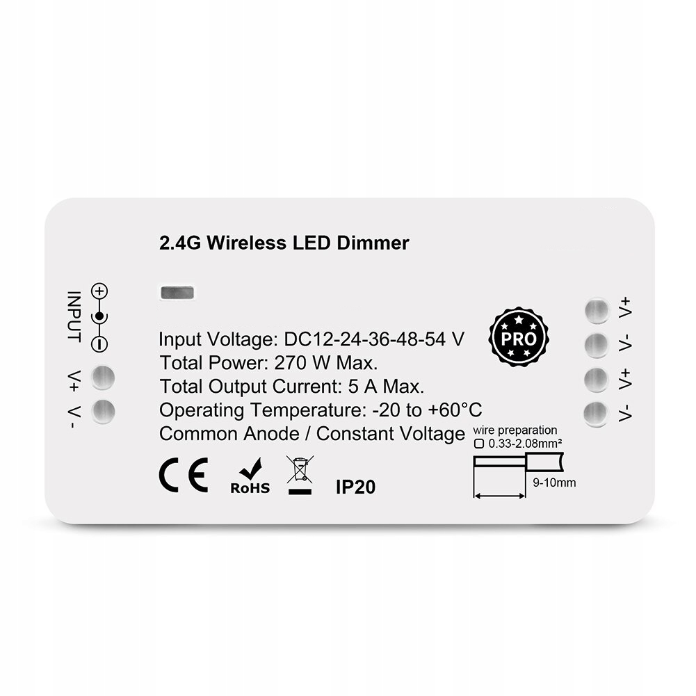 Ściemniacz LED ZigBee+RF seria GL HUE TUYA