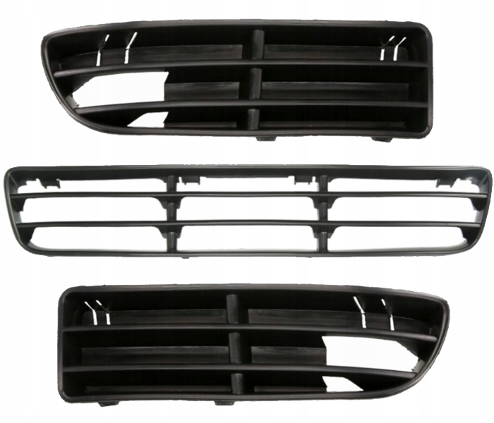 VW Bora 98-05, Atrapa kratka zderzaka L+P+Ś kpl