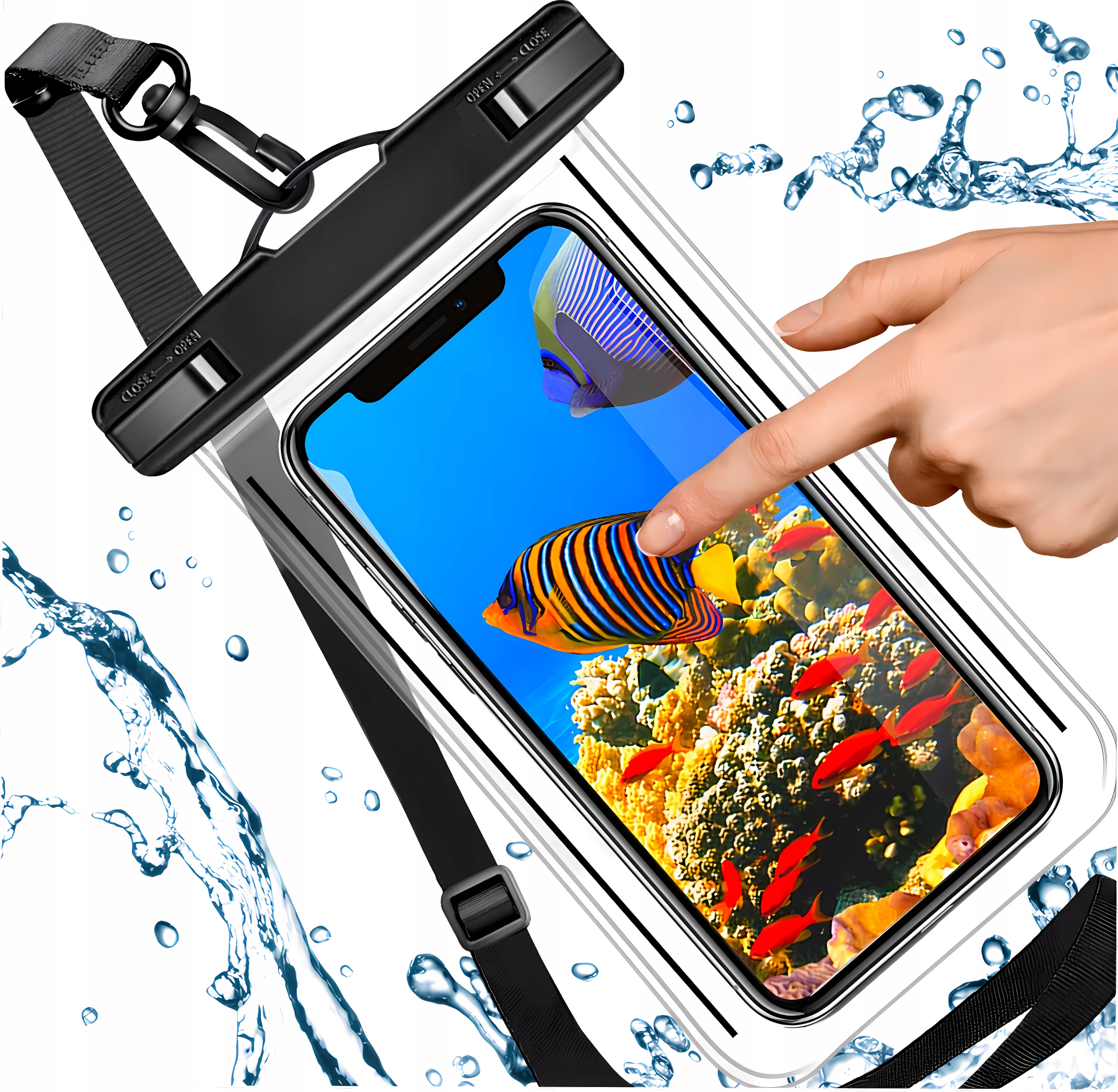 ETUI WODOODPORNE NA TELEFON WODOSZCZELNE PIENIĄDZE UNIWERSALNE NA PLAŻE