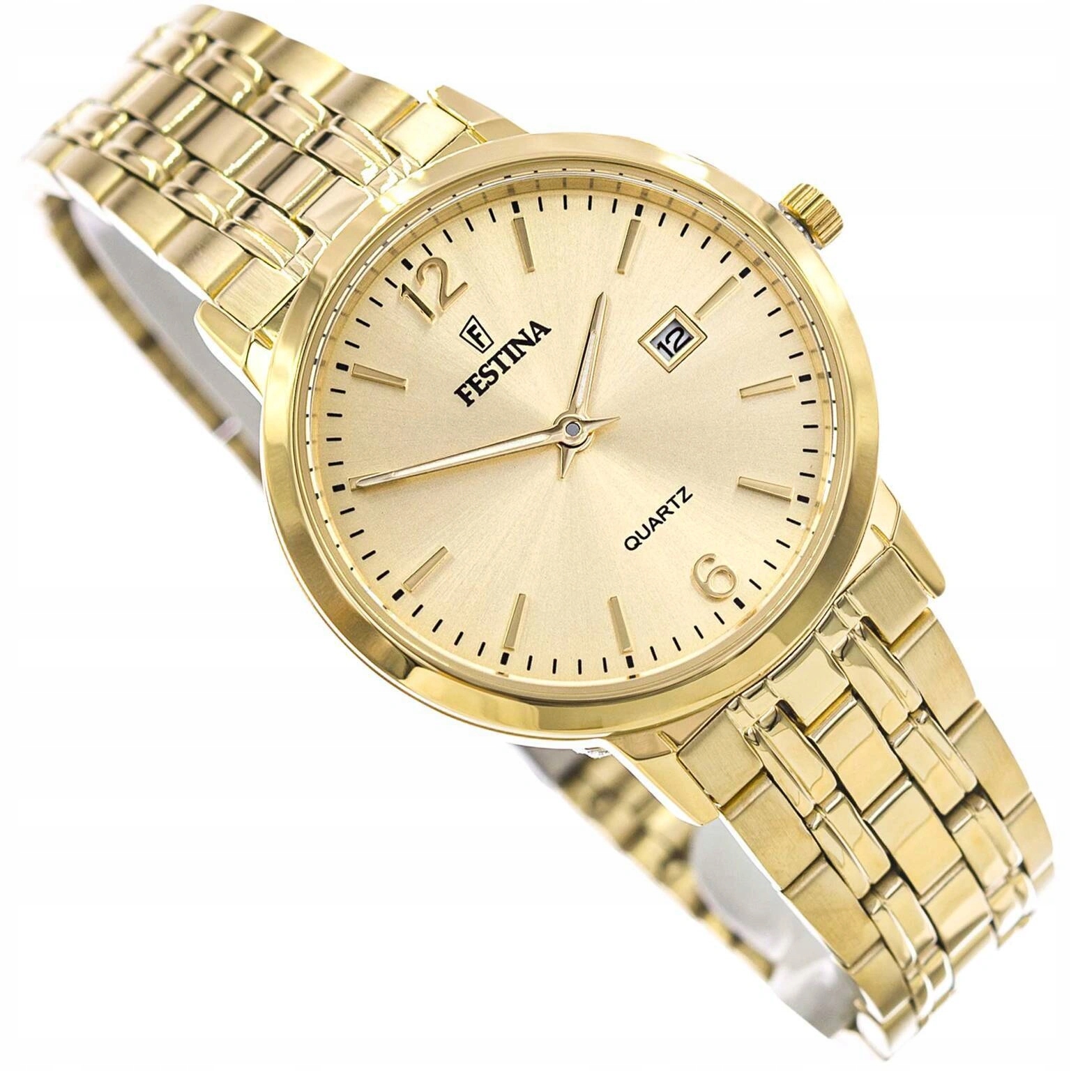 Dámské Hodinky Festina F20514/3 Classic Zlaté Na Náramku