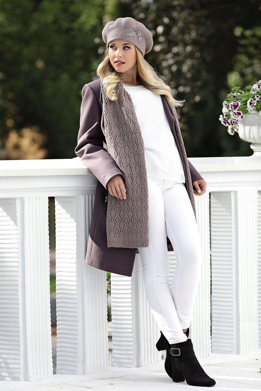 Szal damski EOS Wrzos Polski producent Model Eos