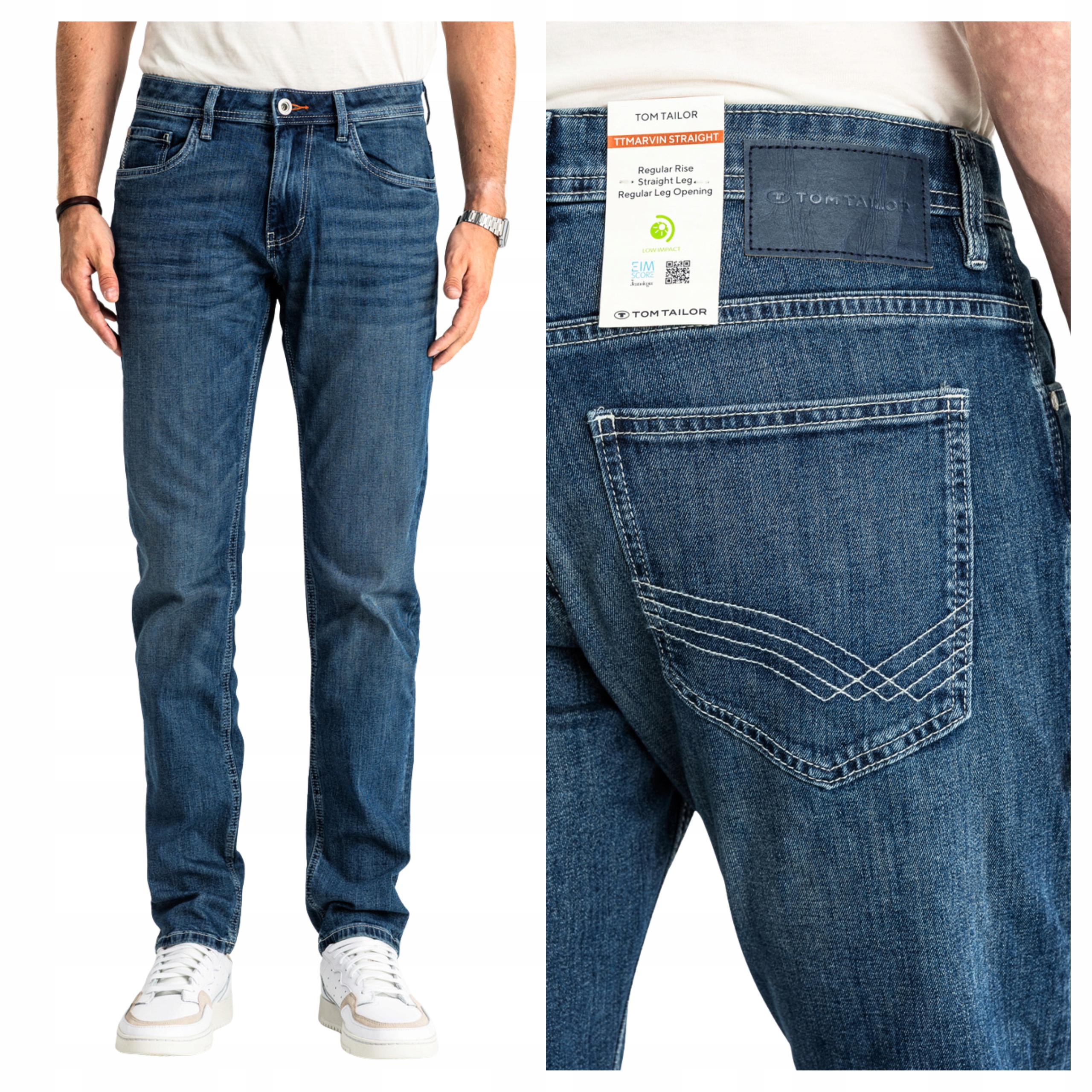 Pánské džínové kalhoty Tom Tailor Marvin Klasické Denim W33 L30
