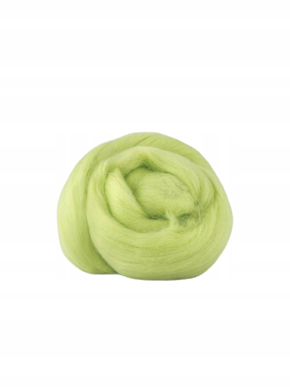 Wełna czesankowa merynos 19mic Chlorofil 10g