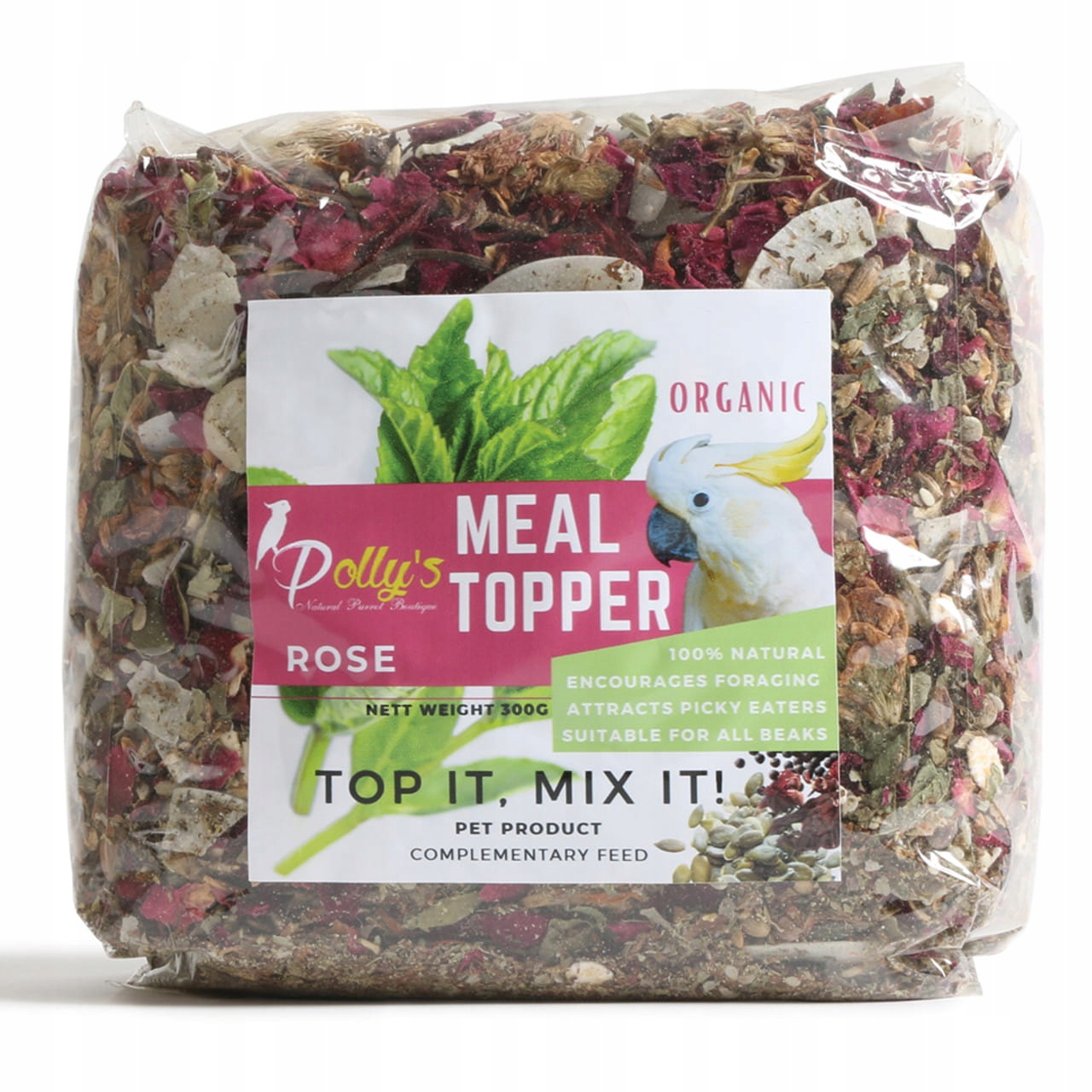 Polly's Natural Organic – Organická směs pro všechny papoušky 300 g