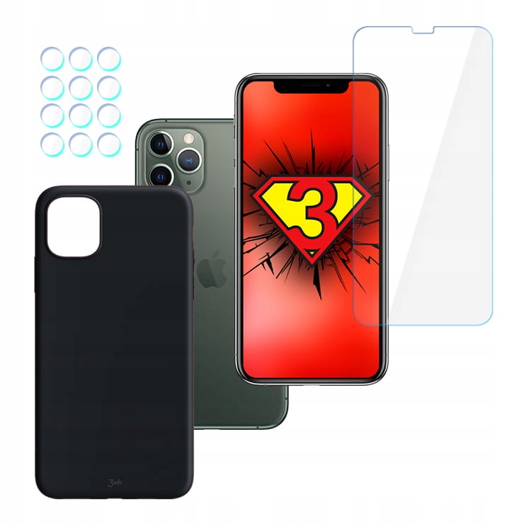 

Szkło Etui Case 4x Lens 3mk na iPhone 11 Pro