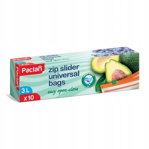 

Woreczki Z Suwakiem Zip Do Przechowywania 3L 10szt