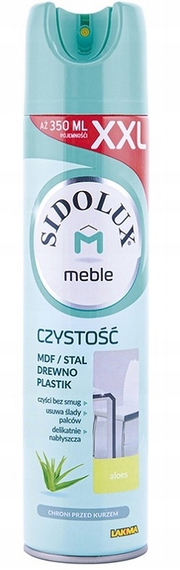 

Sidolux Spray do mebli przeciw kurzowi 350ml Aloes