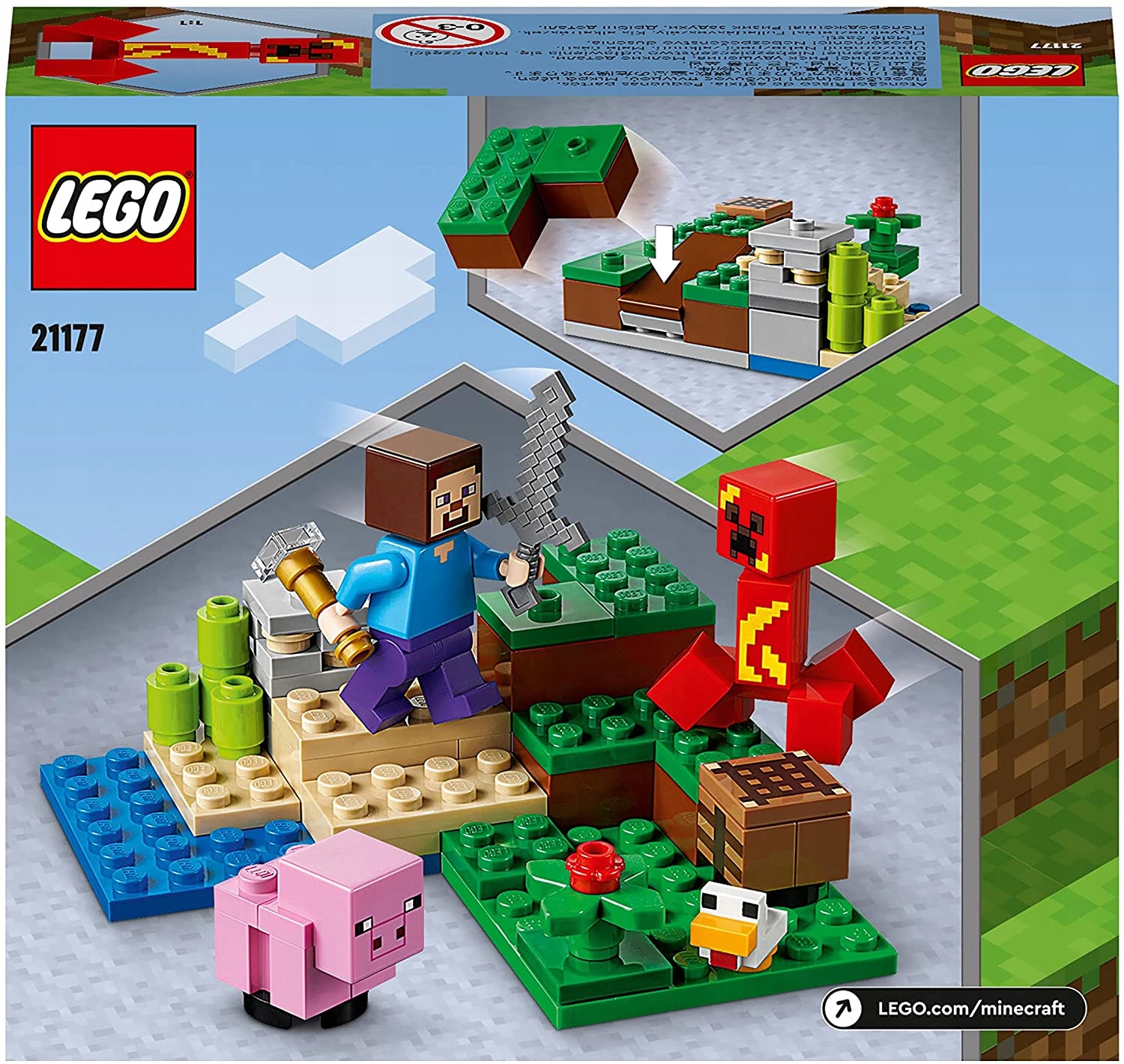 LEGO Minecraft 21177 Zasadzka Creepera Marka LEGO