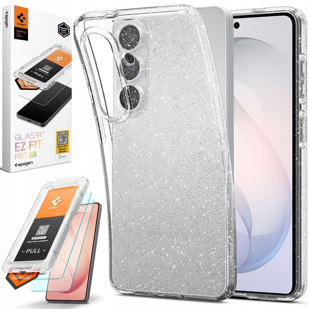 Spigen: Pouzdro Liquid Glitter Case Brokat 2x Sklo pro Samsung Galaxy S26