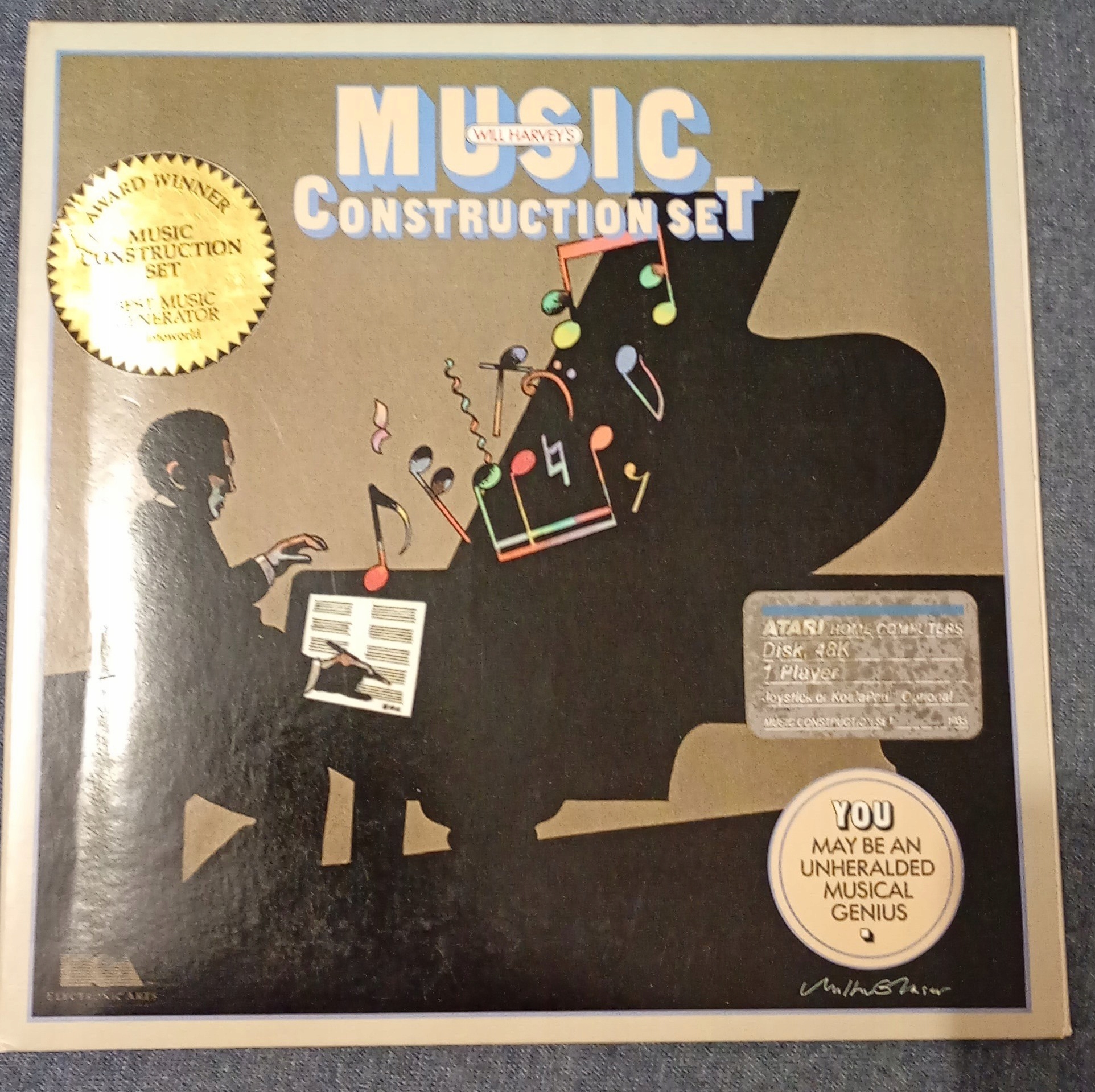 Music Construction Set Will Harvey's GRA VIDEO ELECTRONIC ARTS PEWEX ATARI