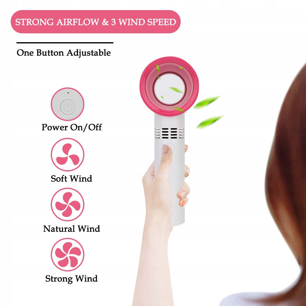 MINI PRZENOŚNA SUSZARKA |WIATRAK|DO RZĘS|PAZNOKC Stan opakowania oryginalne