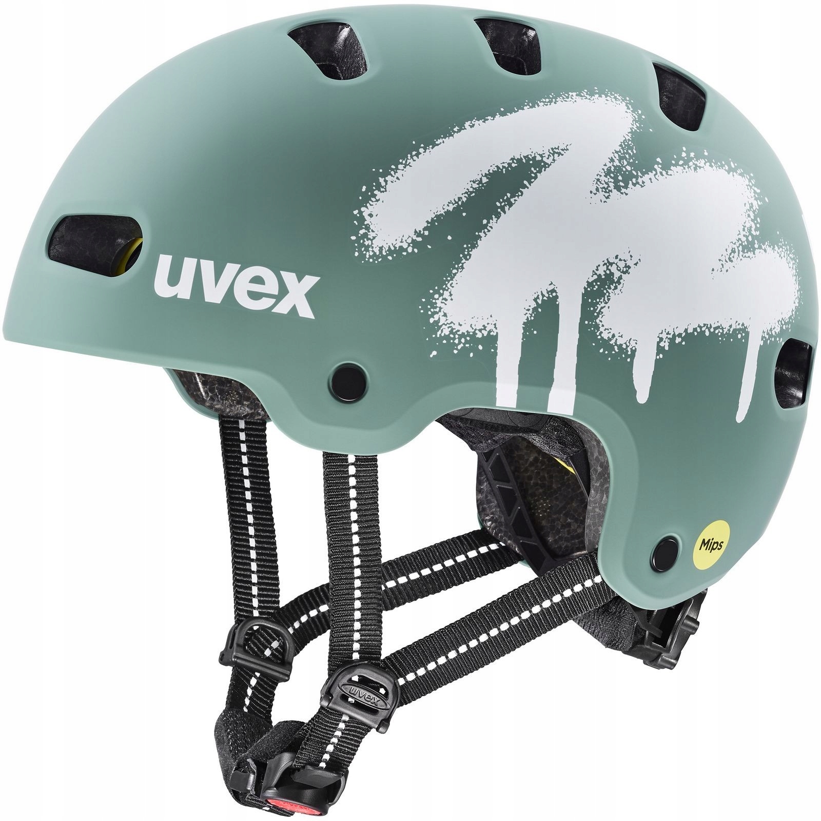Dziecięcy kask rowerowy Uvex Kid 4 Style Mips zielony
