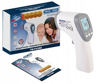 

Tech-med Termometr Bezdotykowy TM-F03BB