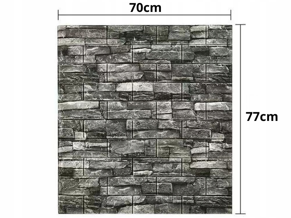 3D SIENAS PANEĻI PELĒKI ĶIEĢEĻI PAŠLĪMĒJOŠĀS DEKORATĪVĀS PUTU TAPETES Biezums 4 mm