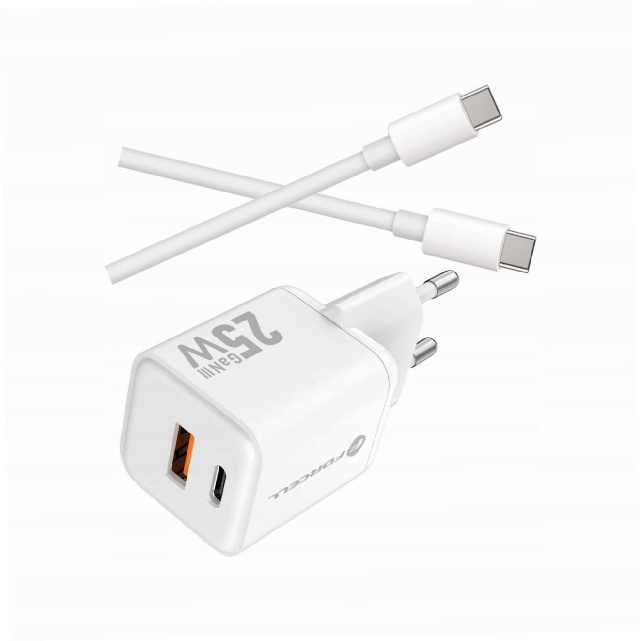 Szybka ładowarka Gan 25W z długim kablem Usb-c do Samsung Galaxy M12
