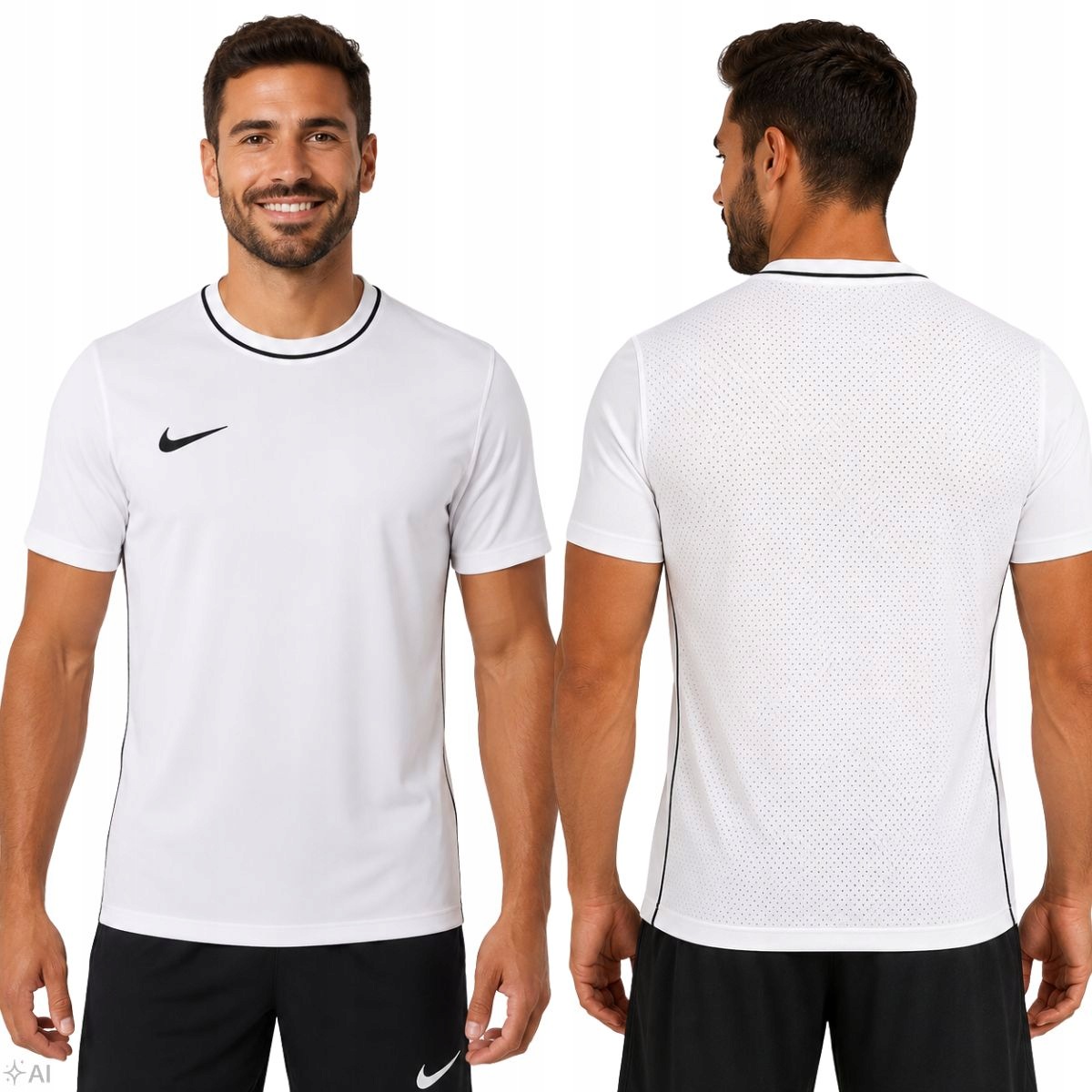 Koszulka Nike Dri-Fit Park Męska Treningowa Biała Oddychająca r. L