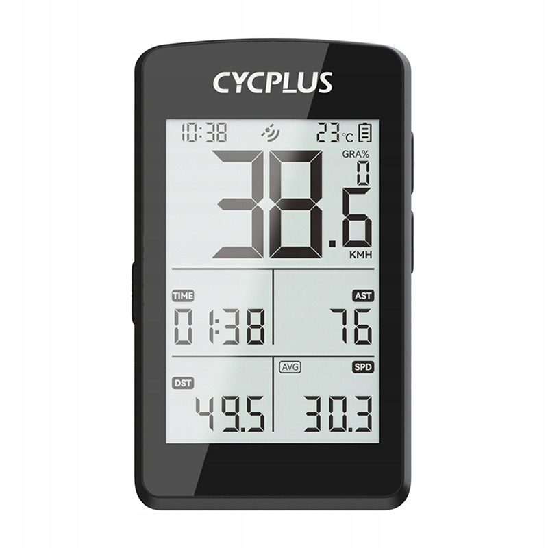 Počítač na kolo Cycplus M3 voděodolný, černý