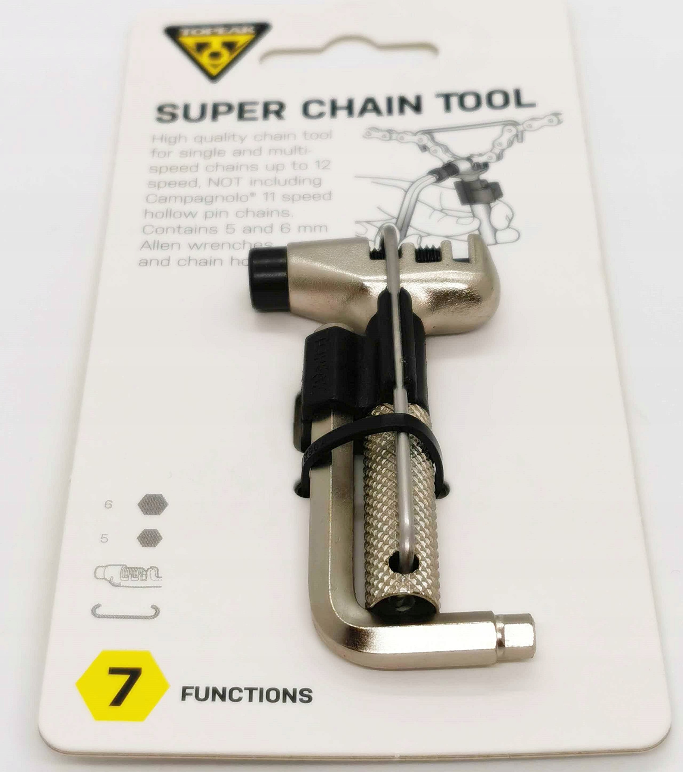 TOPEAK CHAIN TOOL SUPER Skuwacz w Wersji Multitool / 7 Funkcji