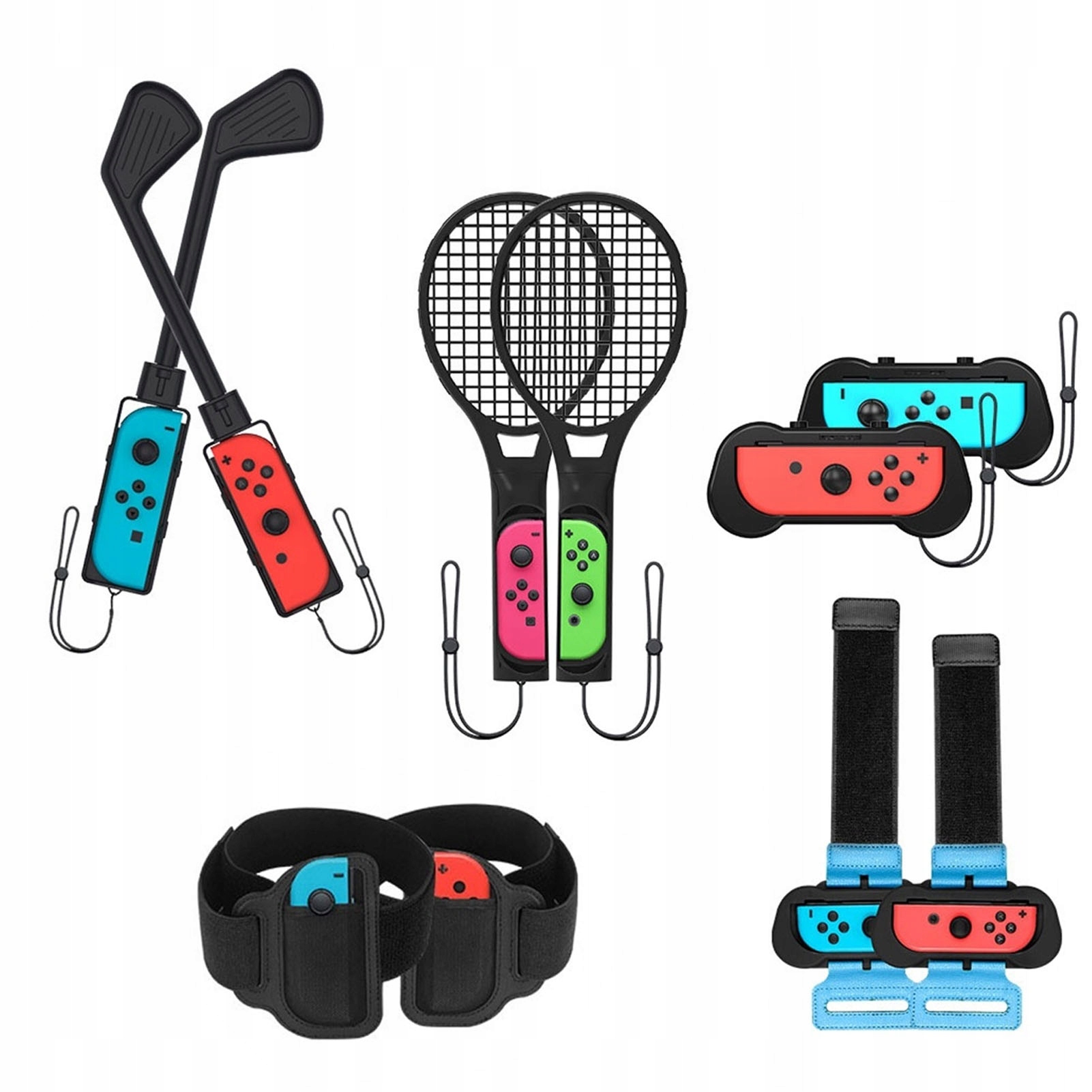 Do Joy-Con Grip Uchwyt Zestaw 10w1 do Nintendo Switch Oled Mocowania