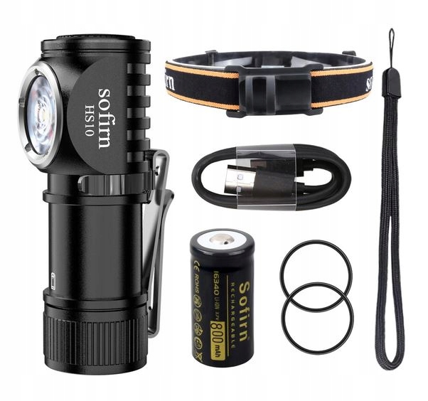 Latarka czołowa Sofirn HS10 akku 16340