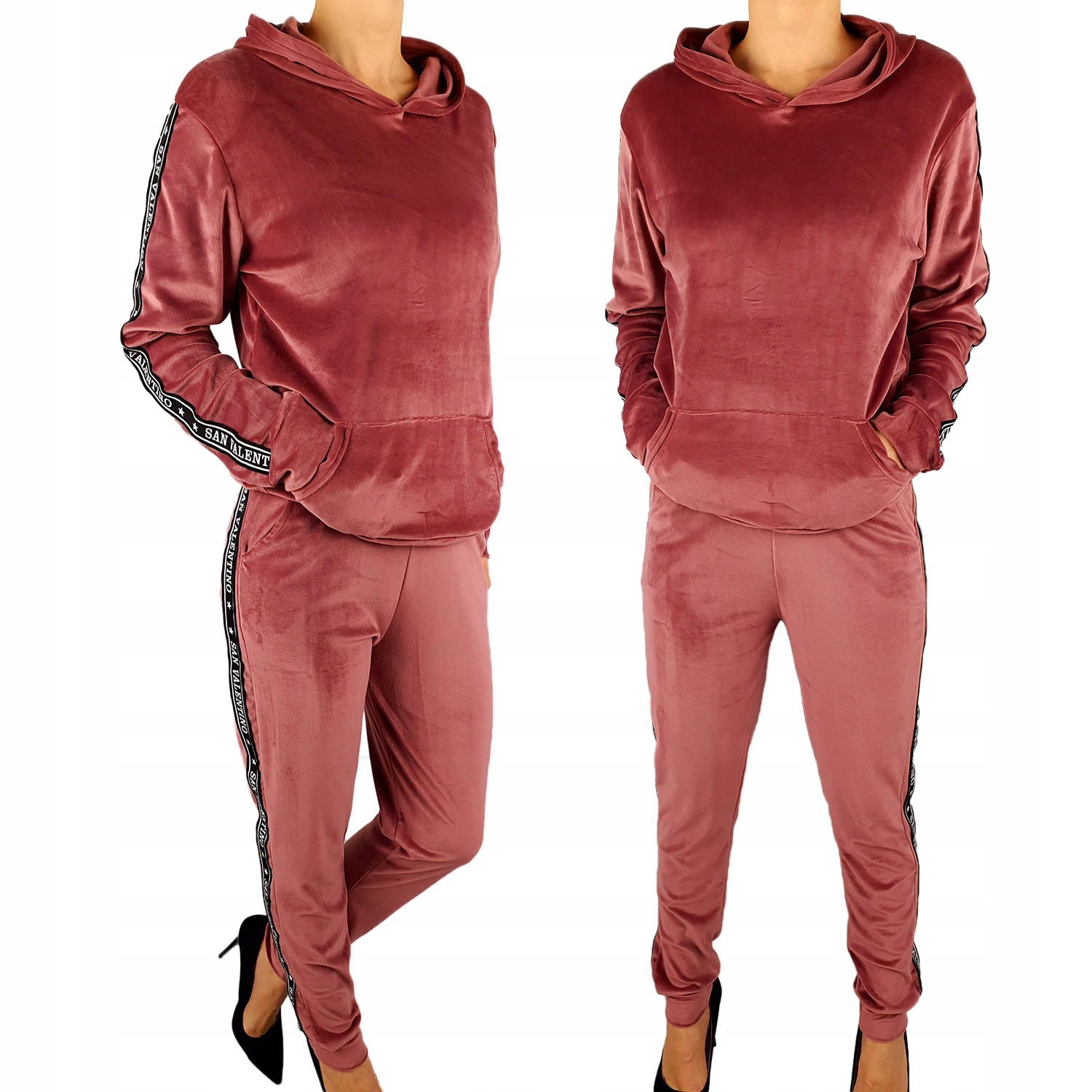 

Damski Komplet Dres Welurowy Lampas San Valentino