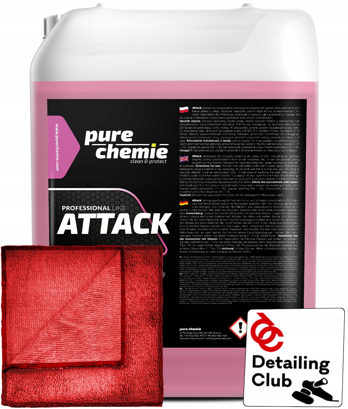 Pure Chemie Attack – na pranie čalúnenia 5000 ml