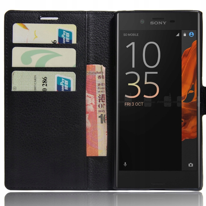 

Etui Z Klapką Portfel Litchi Do Sony Xperia Xz